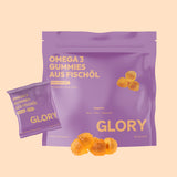 Omega-3-Gummies. 250mg DHA + 125mg EPA. Hochdosiert.